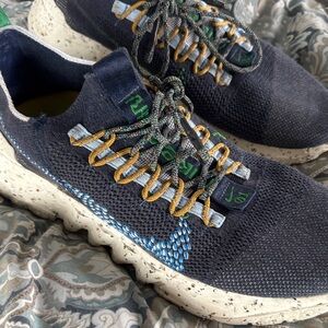 Nike Navy and Mustard Men's Sneakers
Space collection.  Hippie